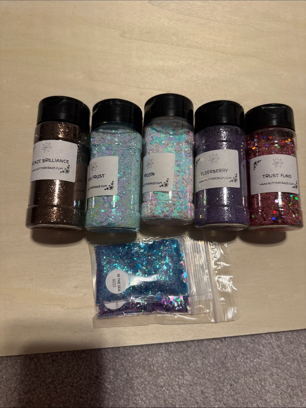 Glitter Craze Mixed Loose Glitter Set - Assorted Colors